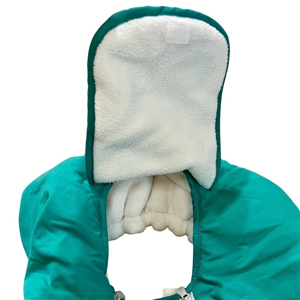 Cozy Cover Teal Infant Car Seat Cover w/ Fleece Lining Winter Baby Cover - Picture 4 of 5